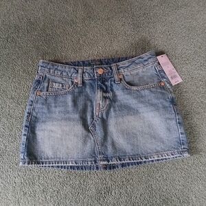 NWT Wild Fable Y2K Inspired Denim Micro Mini Skirt